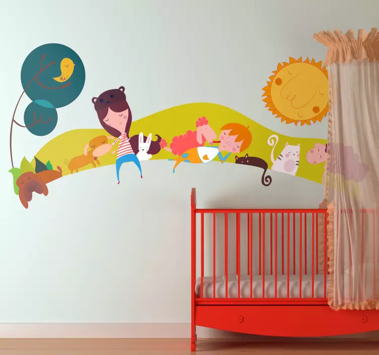 Adesivo murale bambini ed animali - TenStickers