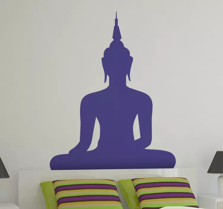 Adesivo murale silhouette Buddha - TenStickers