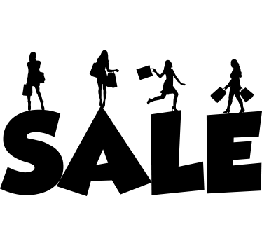 Adesivo saldi cartello di vendita aziendale - TenStickers