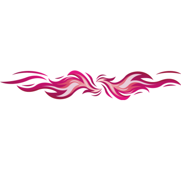 Adesivo per auto set di fiamme rosa tribali - TenStickers