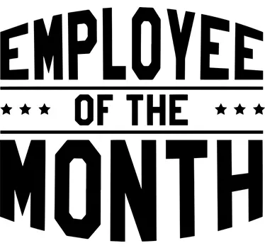 Adesivo murale Employee of the month - TenStickers