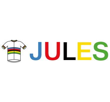 Adesivo bici maglia da ciclista campione del mondo - TenStickers