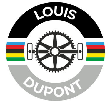 Adesivo bici nome con strisce circolari - TenStickers