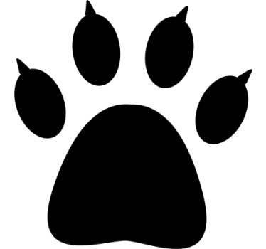 Adesivi animali per bambini tracce di orso - TenStickers