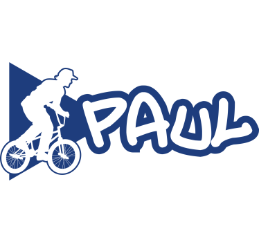 Adesivi animali per bambini nome bmx - TenStickers