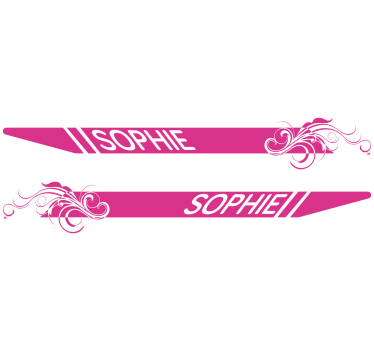 Adesivi animali per bambini rosa elegante - TenStickers