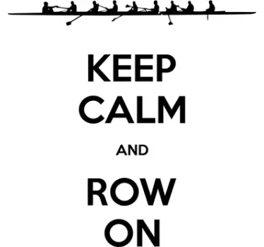 Adesivo murale Keep Calm and Row On - TenStickers