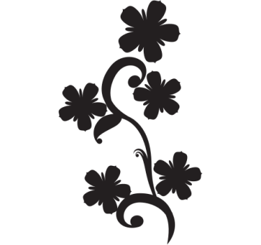 Adesivi animali per bambini fiore elegante - TenStickers