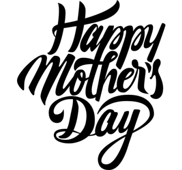 Adesivo per vetrine lettering per la festa della mamma - TenStickers