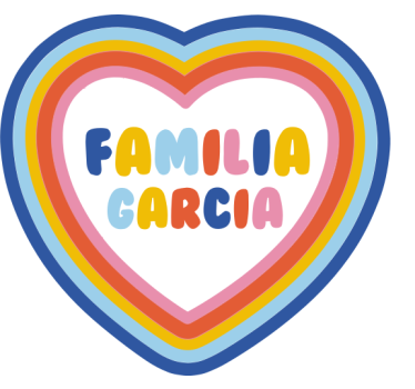 Adesivo per frigo cuore con il tuo nome - TenStickers