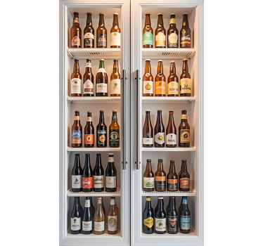 Adesivo per frigo marche di birra - TenStickers