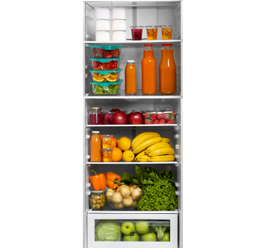 Adesivo per frigo settimana della famiglia cibo - TenStickers