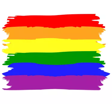 Sticker bandiera Gay pride Pennello - TenStickers