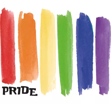 Adesivi animali per bambini strisce colorate dell'orgoglio - TenStickers