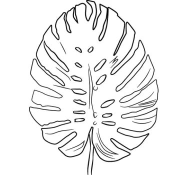 Adesivo decorativo Monstera Deliciosa - TenStickers