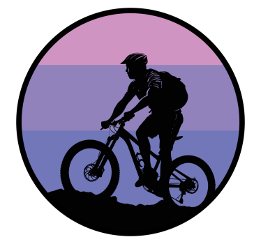 Adesivi animali per bambini tramonto viola - TenStickers