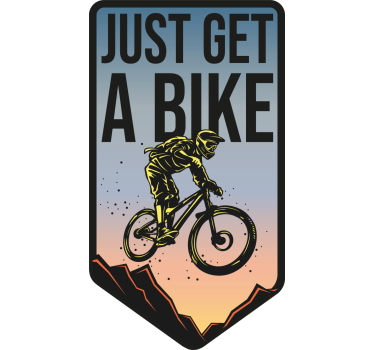 Adesivi animali per bambini "prendi una bicicletta" - TenStickers