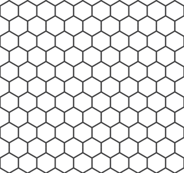 Adesivo per piastrelle esagono bianco - TenStickers