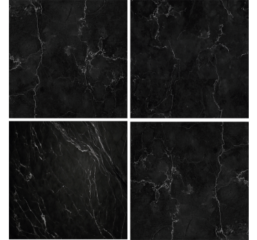 Adesivo bagno marmo nero - TenStickers