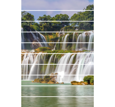 Adesivo per scale cascata naturale - TenStickers