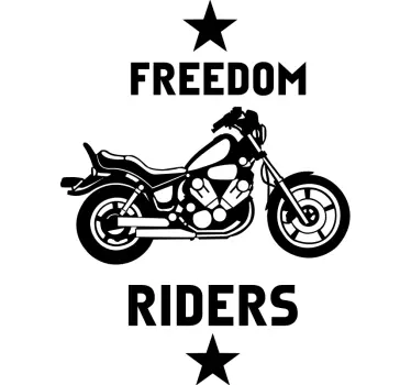 Adesivo moto chopper freedom - TenStickers