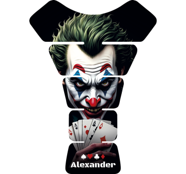 Adesivo per moto cattivo con carte da poker - TenStickers