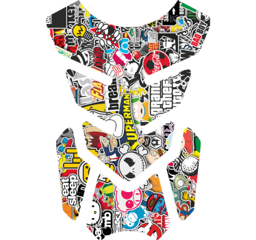 Adesivo per moto adesivo bomba - TenStickers