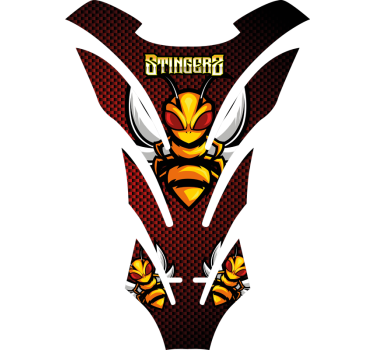 Adesivo per moto ape arrabbiata - TenStickers
