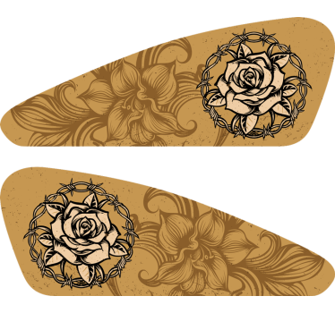 Adesivo per moto fiori - TenStickers