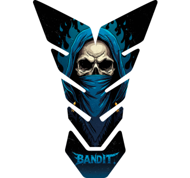 Adesivo per moto bandito teschio - TenStickers