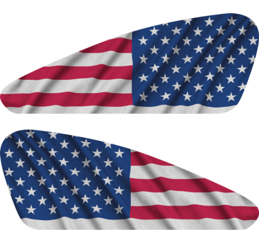 Adesivo per moto bandiera usa sportster - TenStickers