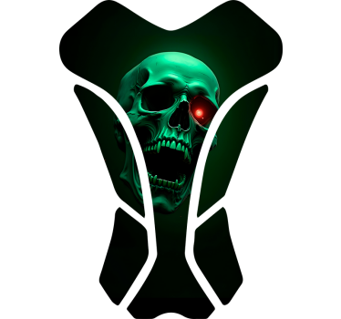 Adesivo per moto teschio spaventoso - TenStickers