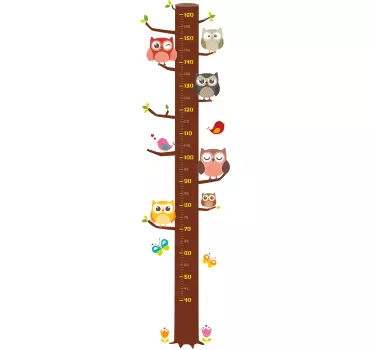 Adesivo per bambini metro con gufi - TenStickers