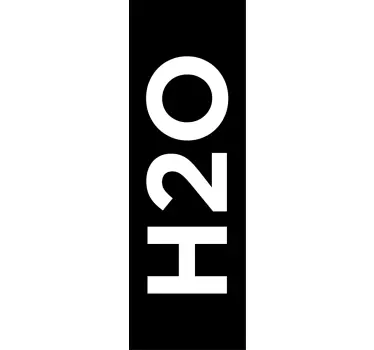 Sticker decorativo box doccia H20 - TenStickers