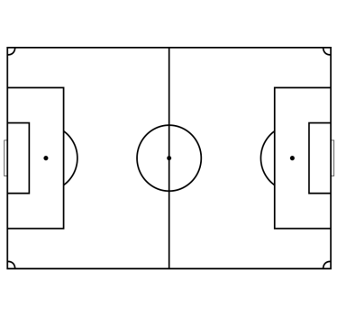 Lavagna adesiva bianca calcio - TenStickers