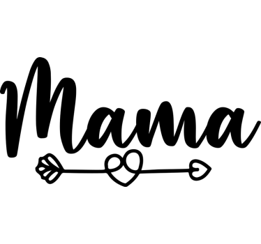 Adesivo per vetrine amore di mamma - TenStickers