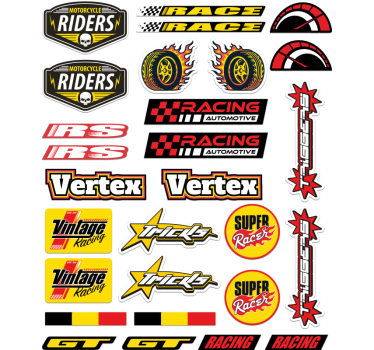 Adesivo per moto pacco bomba individuale - TenStickers