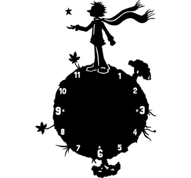 Adesivo orologio Piccolo Principe - TenStickers