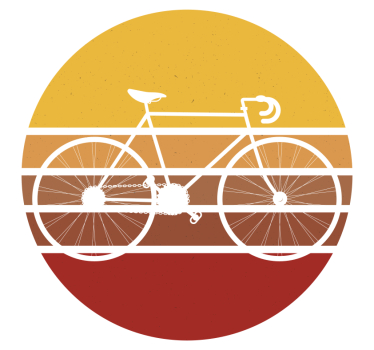Adesivo per bici da corsa vintage - TenStickers
