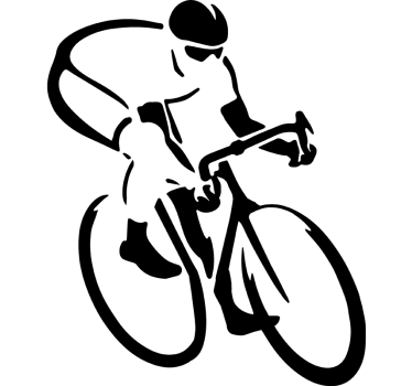 Adesivo ciclismo bici da strada per auto - TenStickers