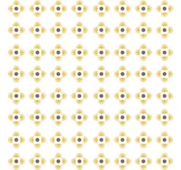 Adesivo murale fiori geometrici - TenStickers