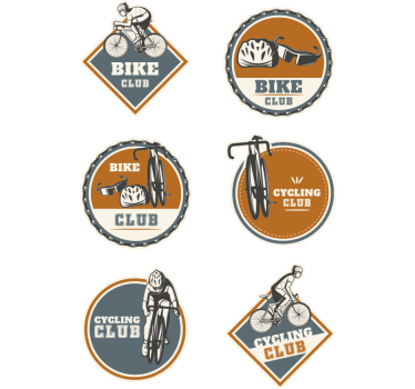 Adesivo per bici scenografia per ciclismo - TenStickers