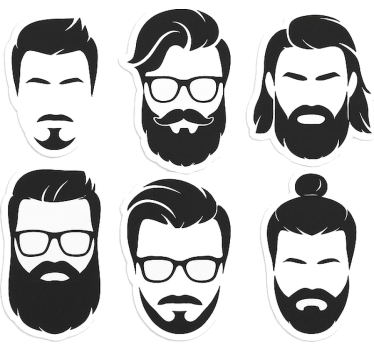 Adesivo moda stili per parrucchieri - TenStickers