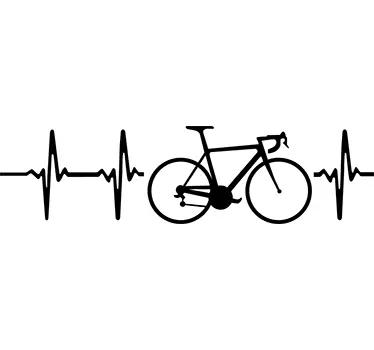 Adesivo bicicletta battito - TenStickers