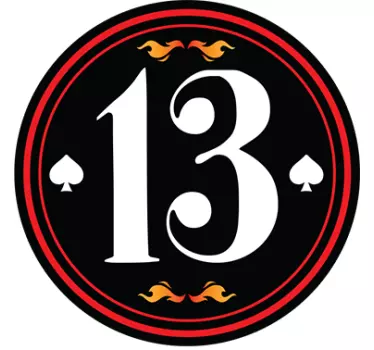 Adesivo numero personalizzabile old style - TenStickers