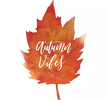 Adesivo autunnale autumn vibes - TenStickers