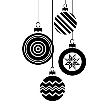 Adesivo decorativo palle di Natale - TenStickers