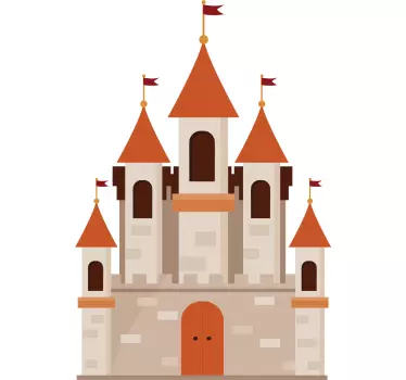 Adesivo decorativo castello - TenStickers