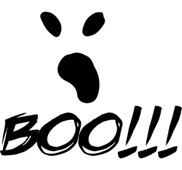 Adesivo halloween messaggio spettrale - TenStickers