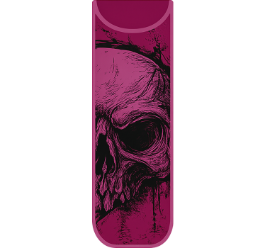Adesivo per bici schizzo di teschio grunge - TenStickers